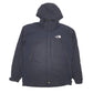 Mens Black The North Face Hyvent Crewneck Coat