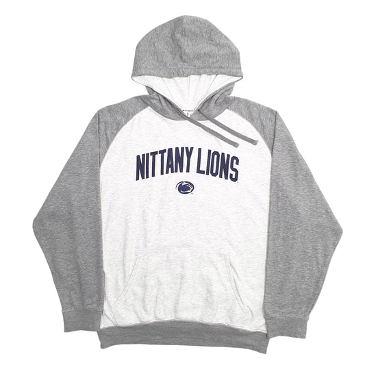 Mens Grey Champion Nittany Lions Spellout Hoodie Jumper