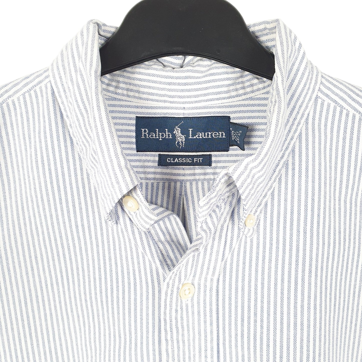 Mens Blue Ralph Lauren Oxford Long Sleeve Shirt