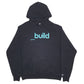 Mens Black Champion Build Spellout Hoodie Jumper