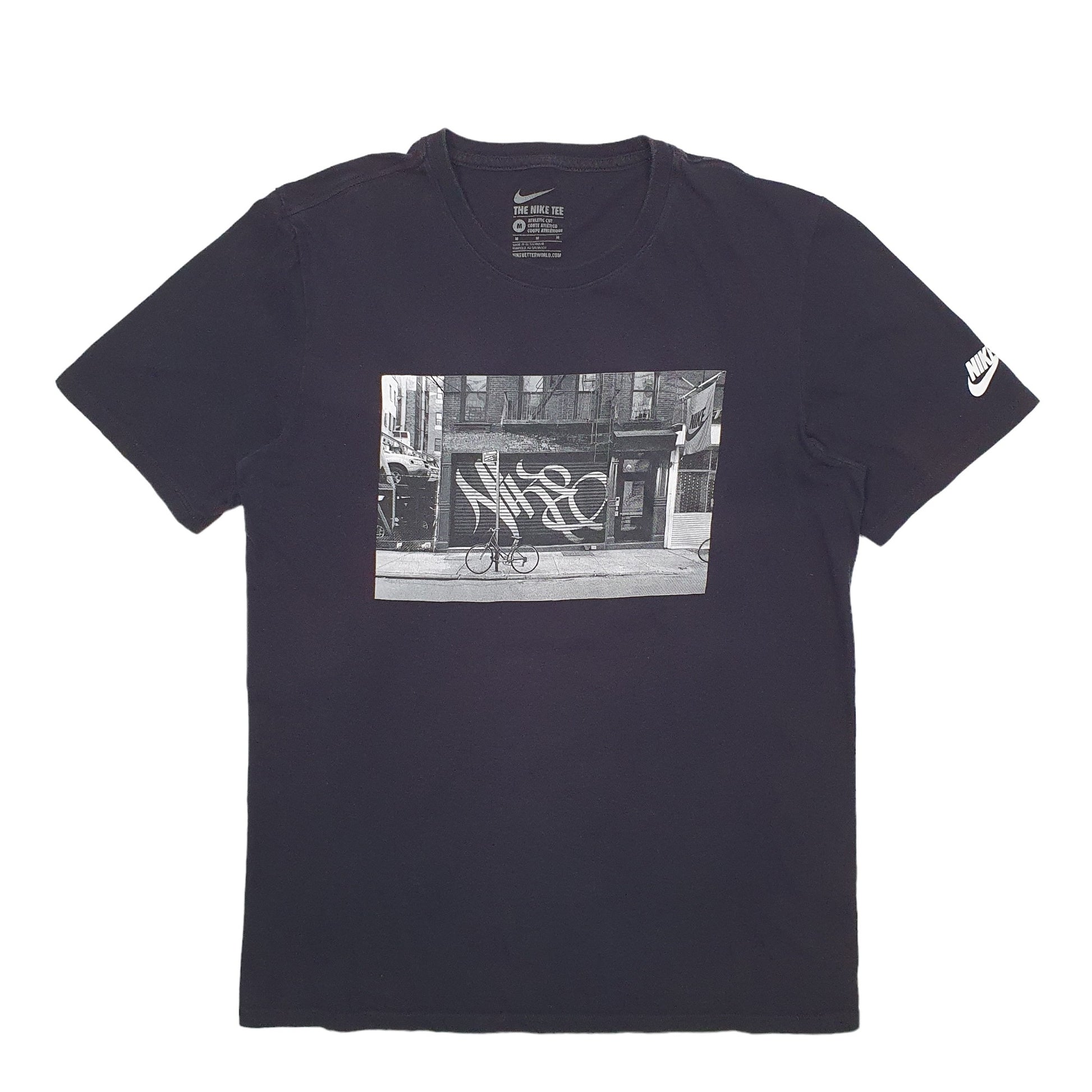 Mens Black Nike Graffiti Short Sleeve T Shirt