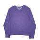 Mens Purple Tommy Hilfiger Knit Crewneck Jumper