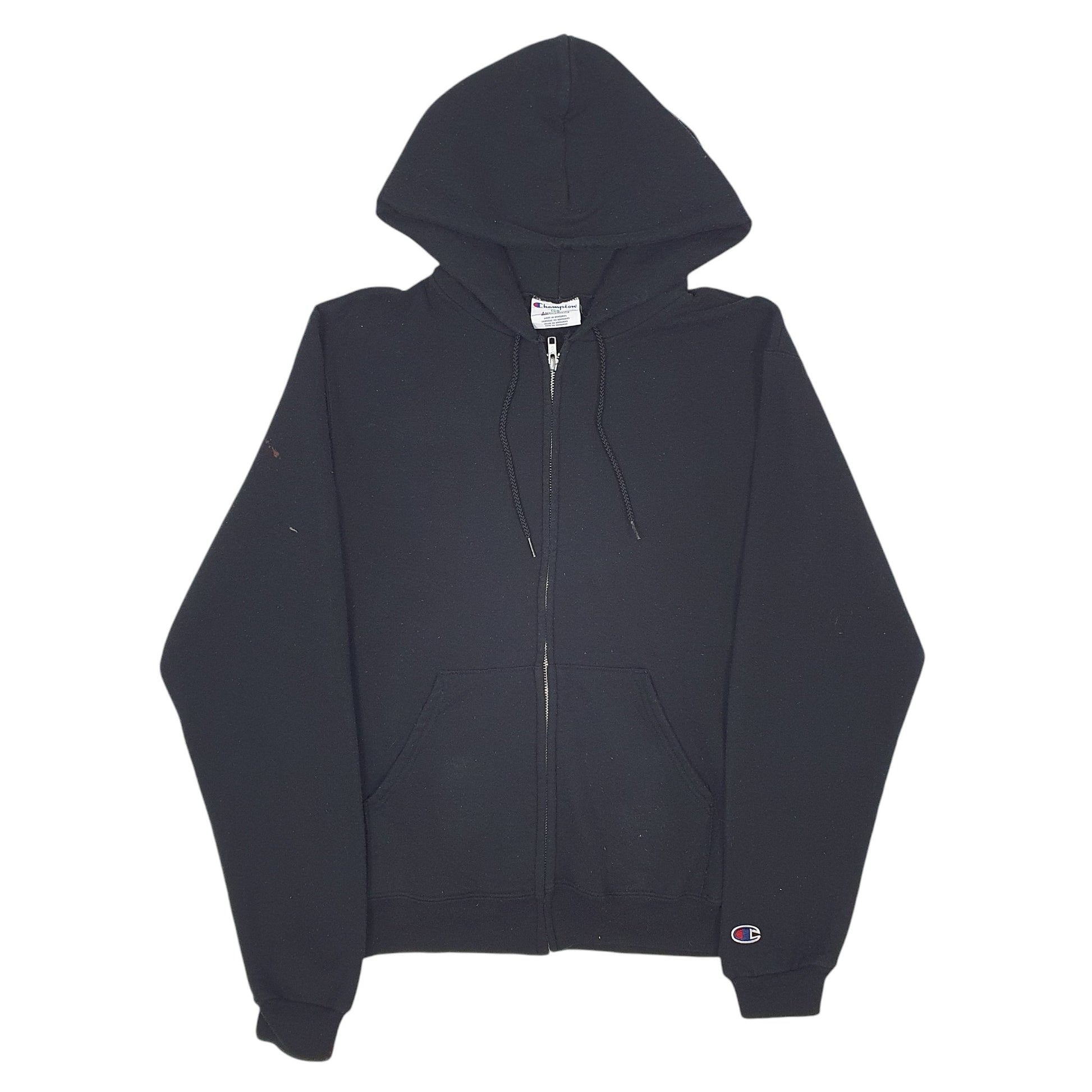 Womens Black Champion  Full Zip Jumper