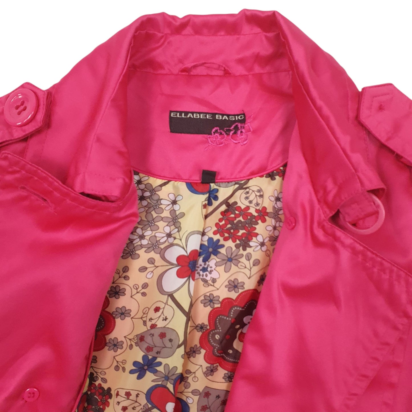 Womens Pink Ellabee Basic   Coat