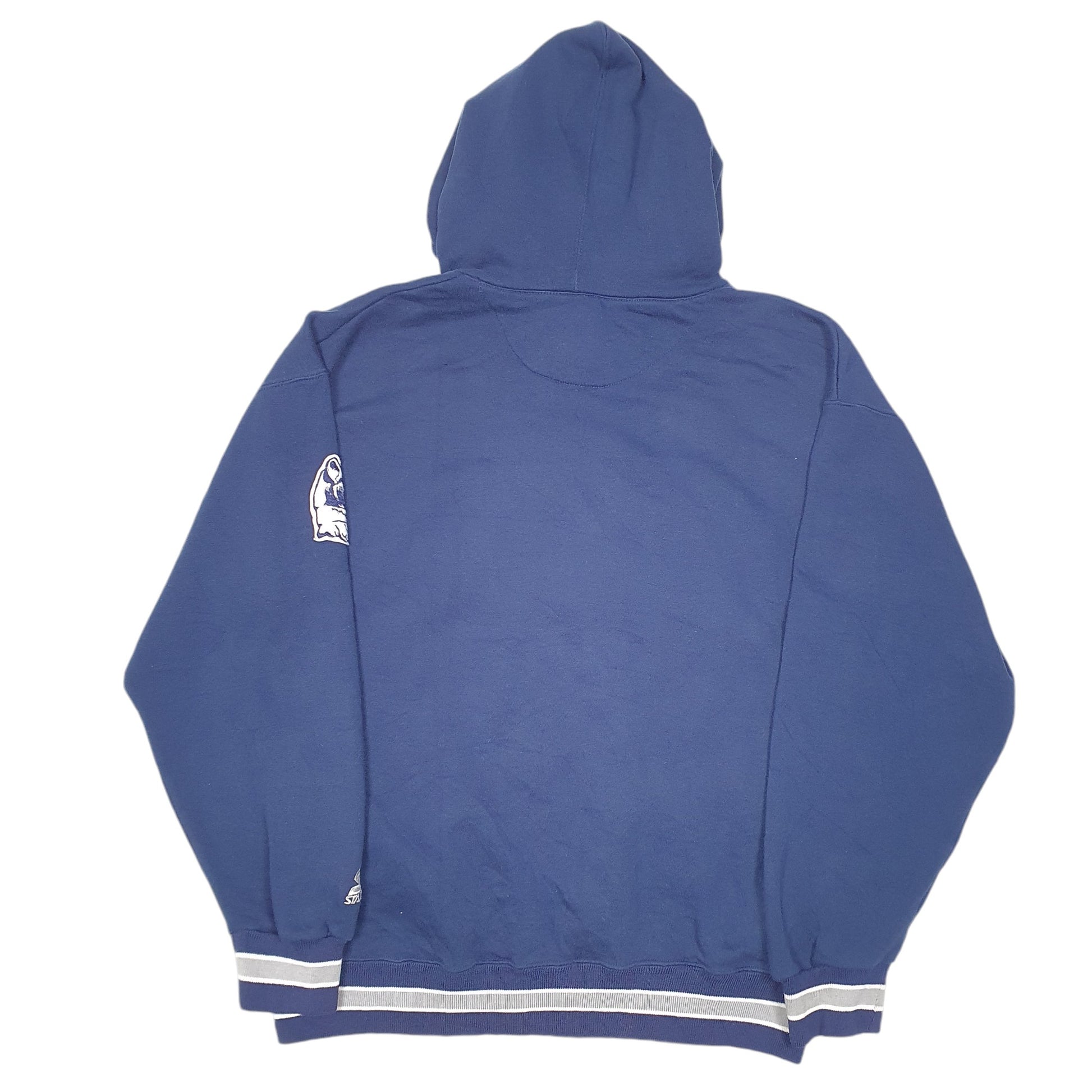 Mens Navy Starter Penn State Nittany Lions Football Spellout Hoodie Jumper