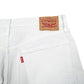 Womens White Levis 501 Jorts Hot Pants Denim Shorts