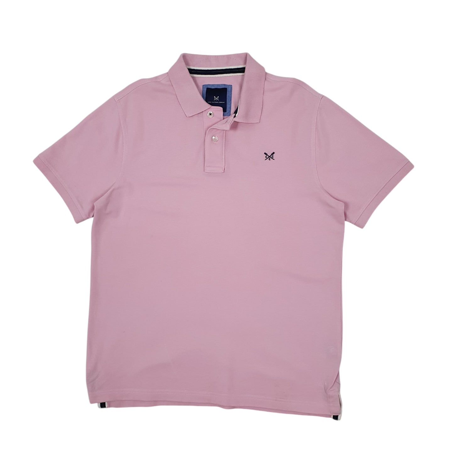 Mens Pink Crew Clothing Co  Short Sleeve Polo Shirt