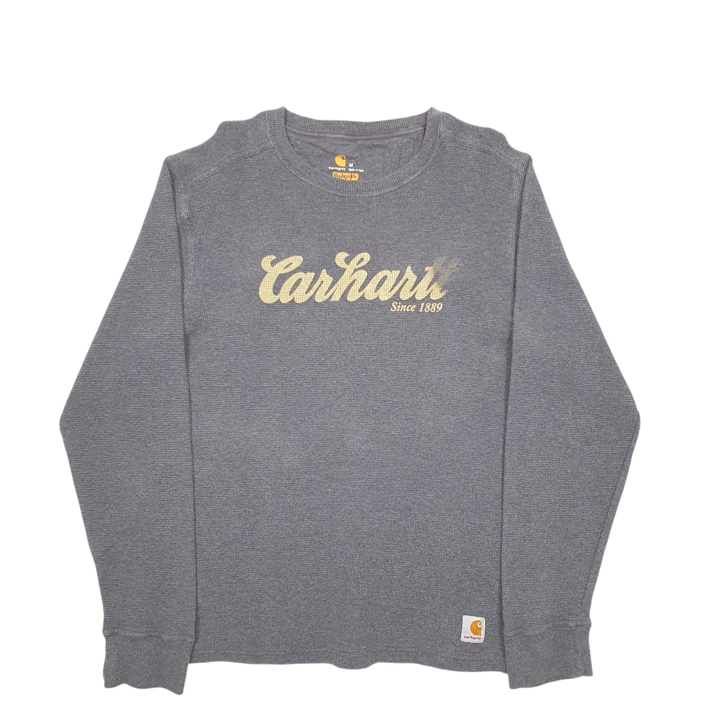 Womens Grey Carhartt Spellout Crewneck Jumper