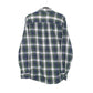 Mens Navy L.L.Bean Flannel Overshirt Long Sleeve Shirt