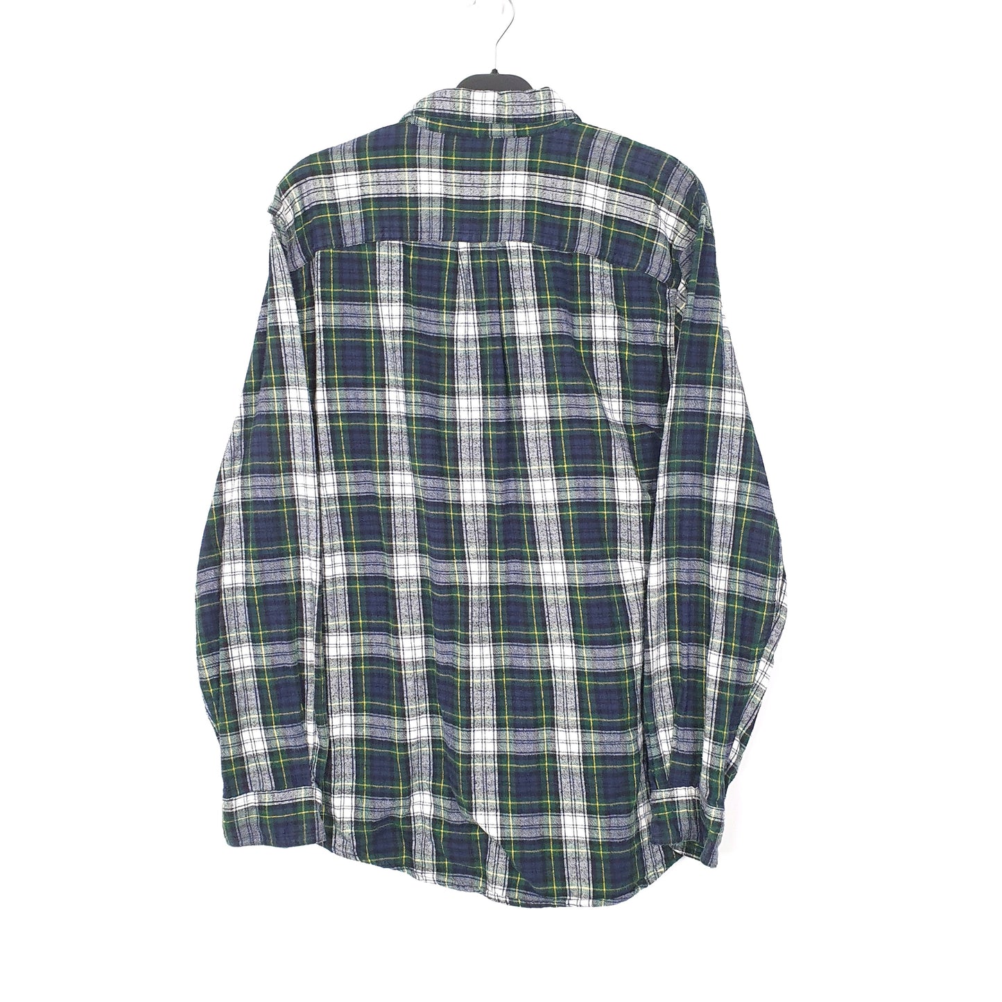 Mens Navy L.L.Bean Flannel Overshirt Long Sleeve Shirt