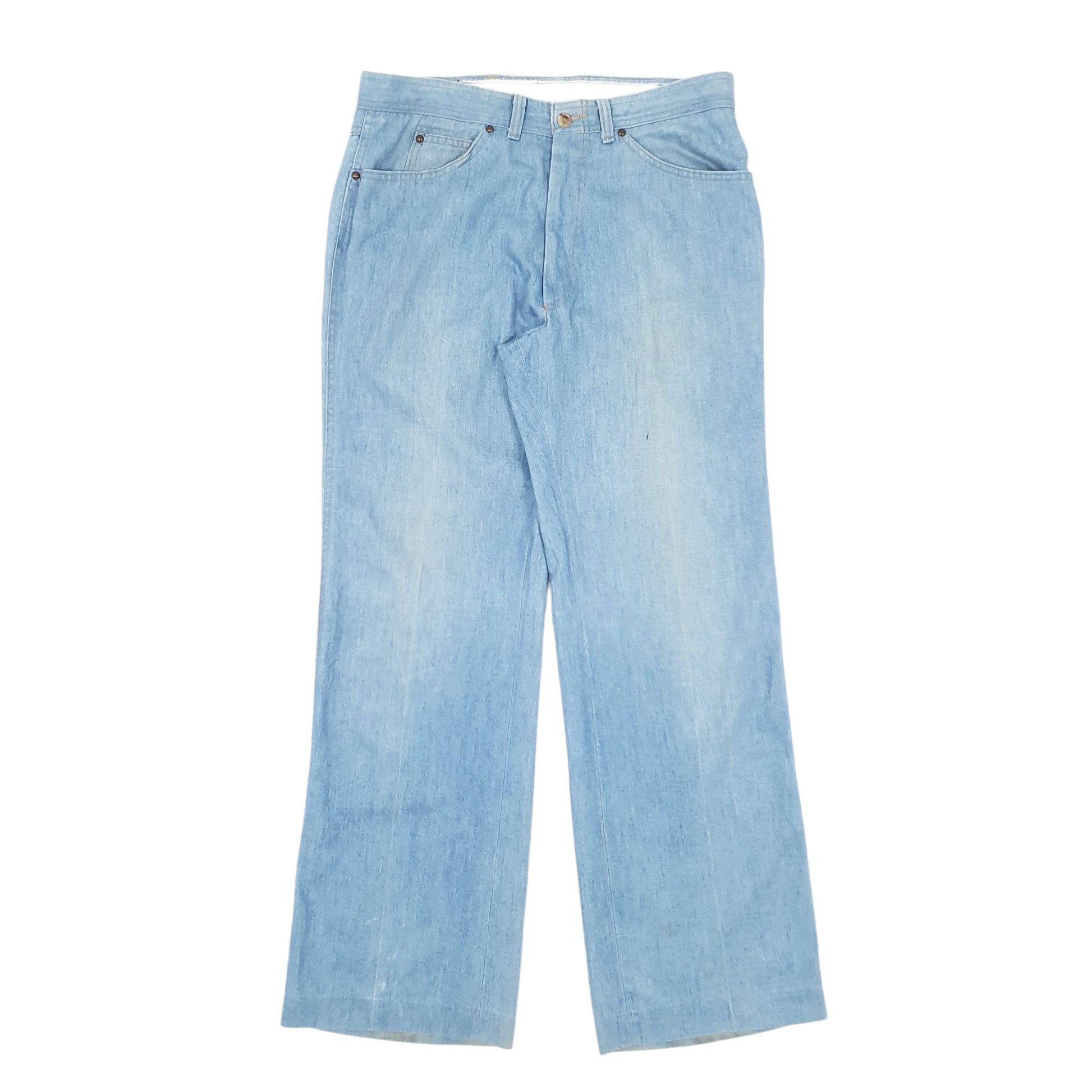 Mens Blue Levis Vintage 1970s Chino Trousers