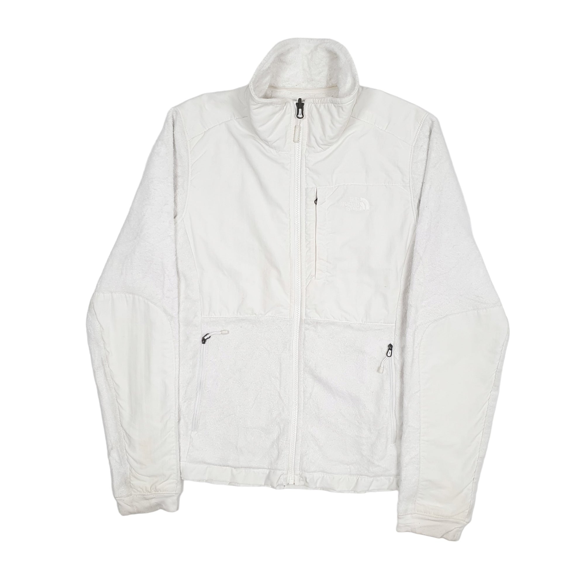 Womens White The North Face Denali Full Zip Jumper