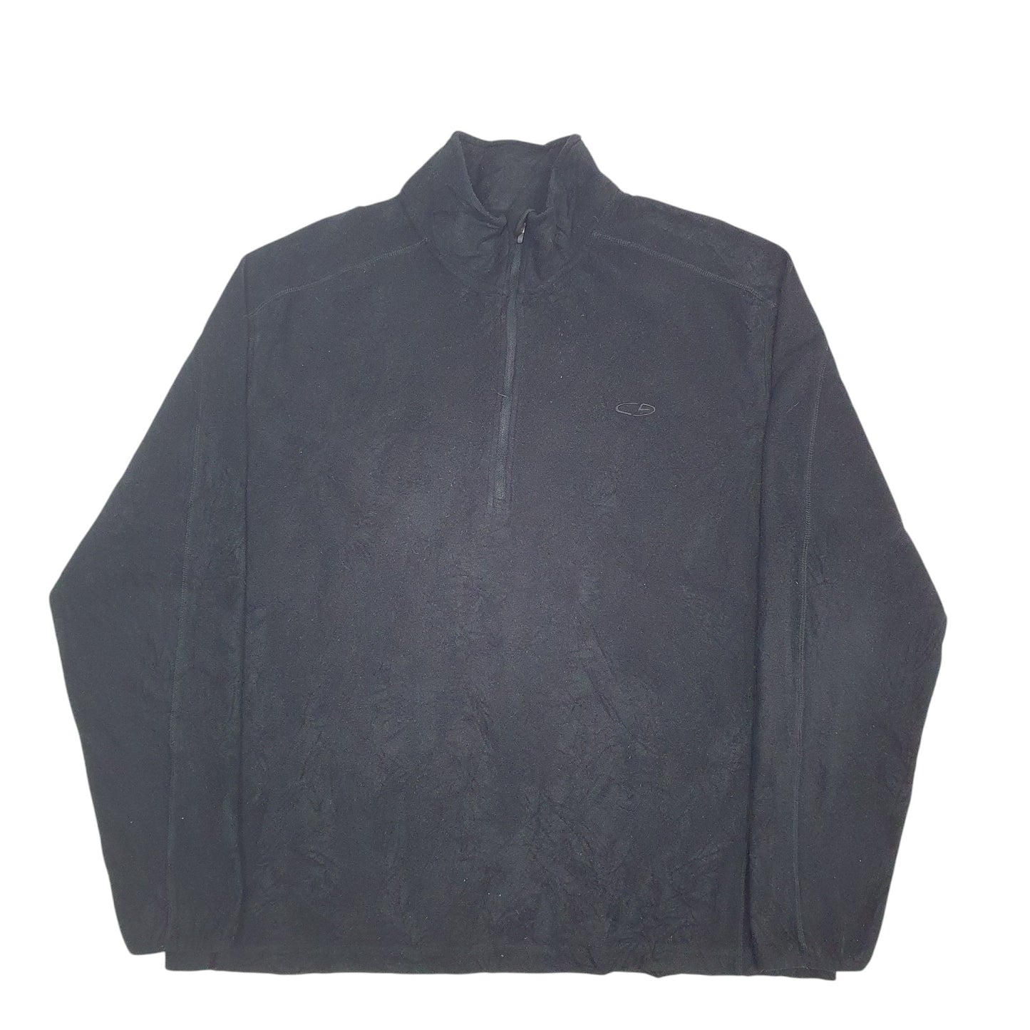 Mens Black Champion  Quarter Zip Jumper