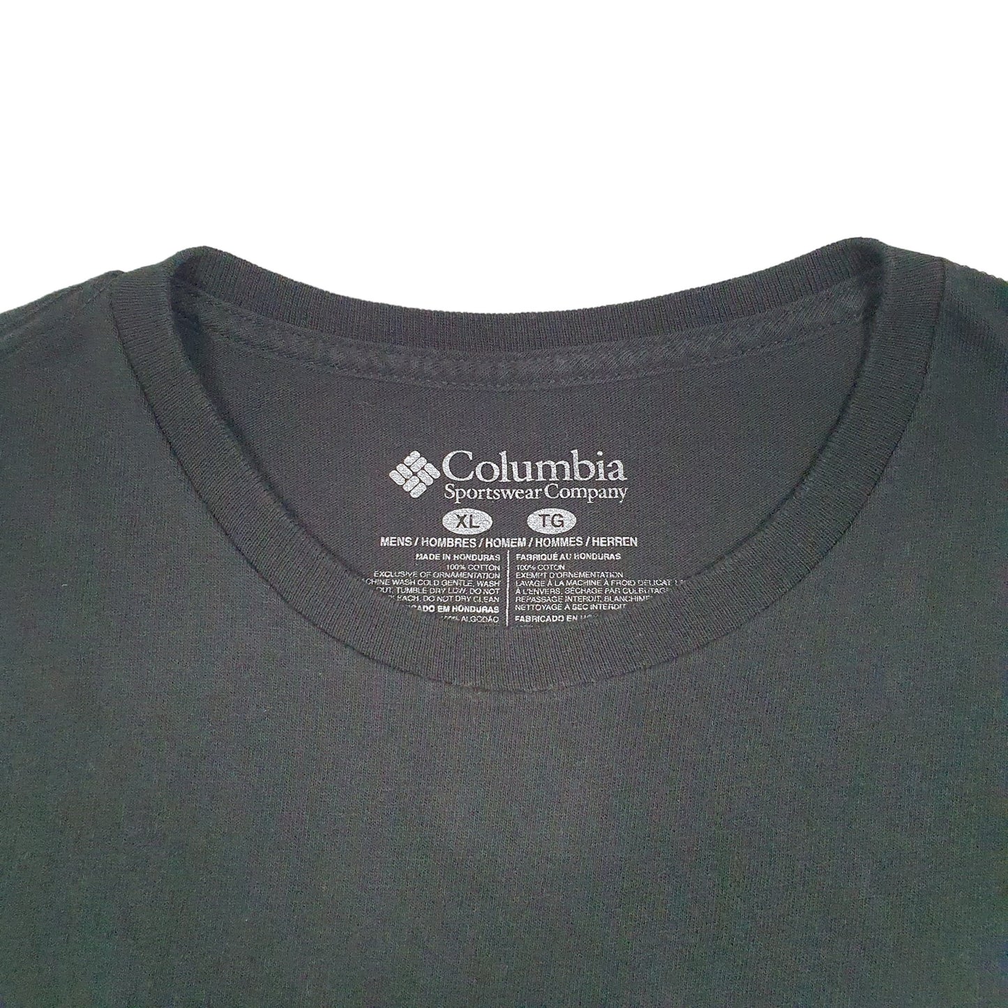 Mens Black Columbia Sportswear  Short Sleeve T Shirt