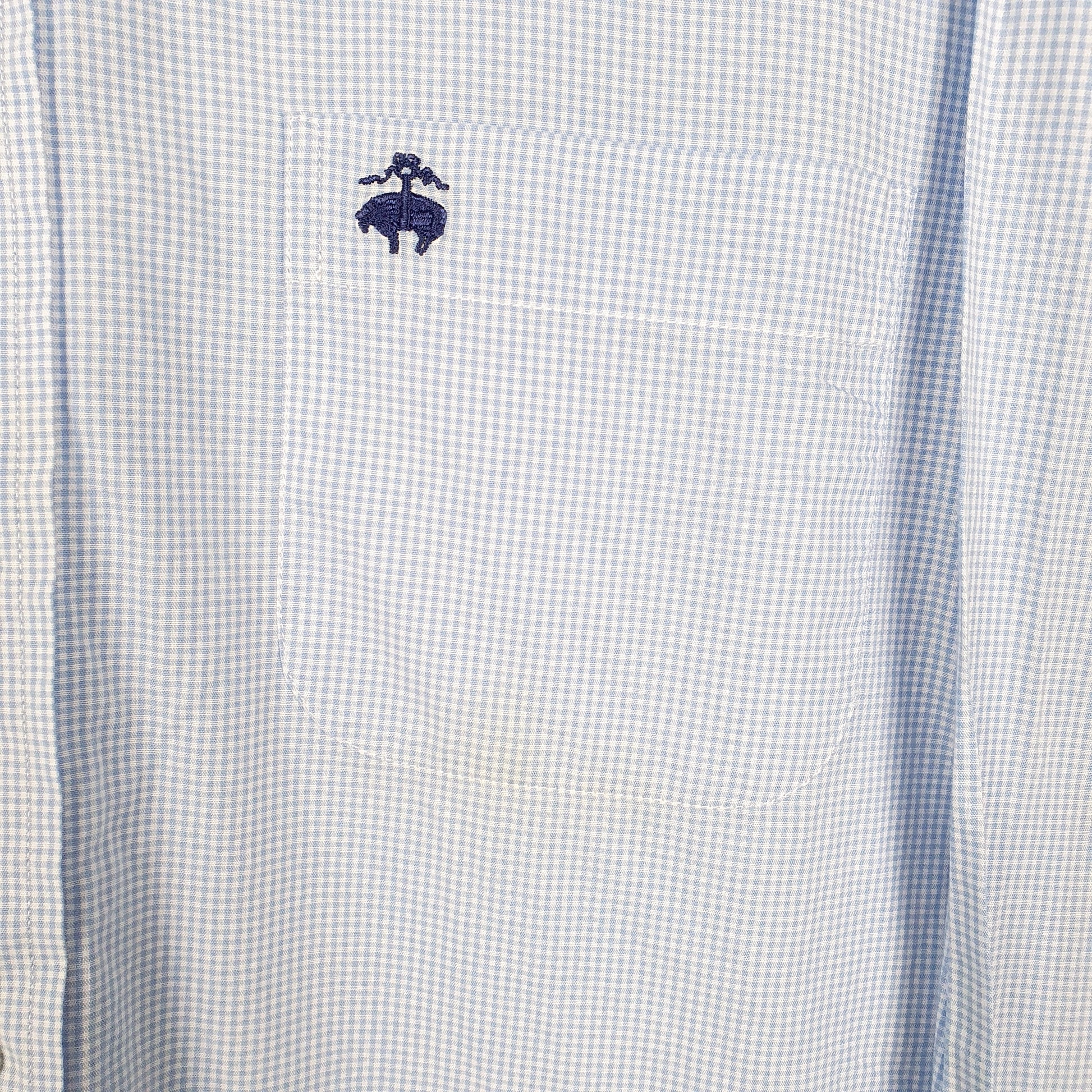 Mens Blue Brooks Brothers  Long Sleeve Shirt