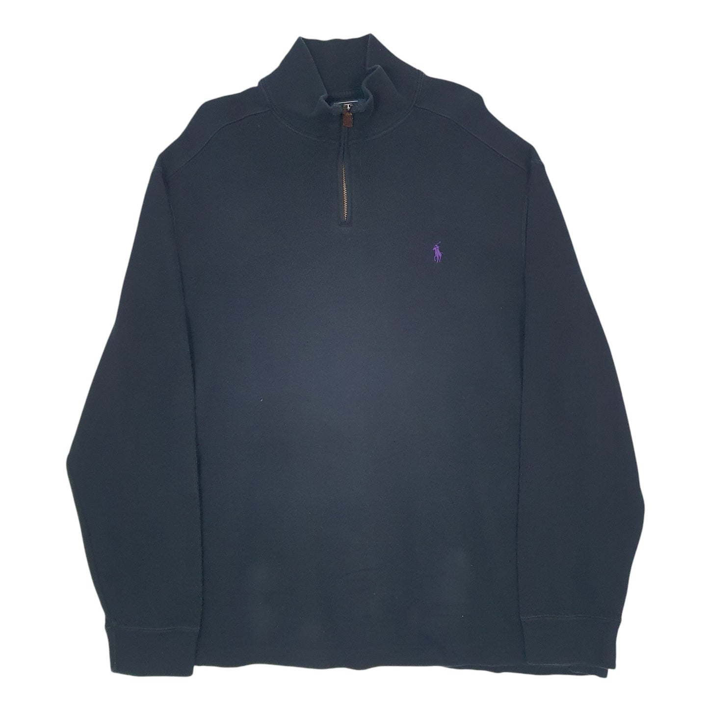 Mens Navy Polo Ralph Lauren  Quarter Zip Jumper