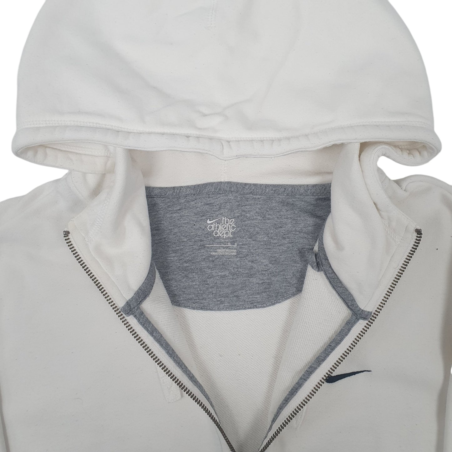 Mens White Nike  Quarter Zip Jumper