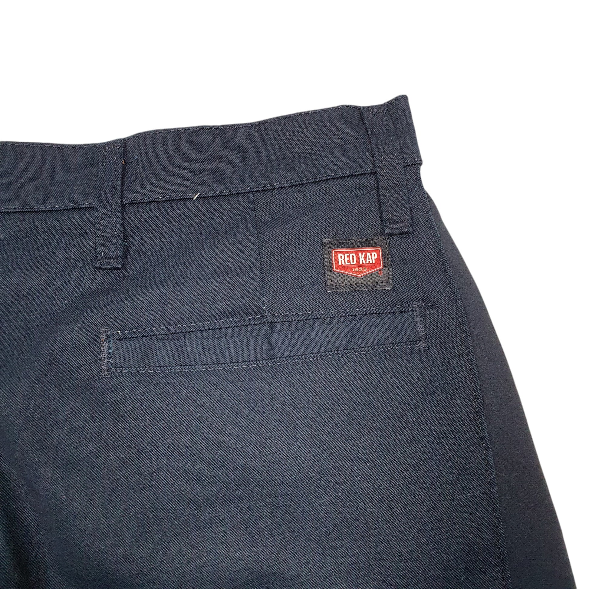 Mens Navy Red Kap Workwear Chino Shorts