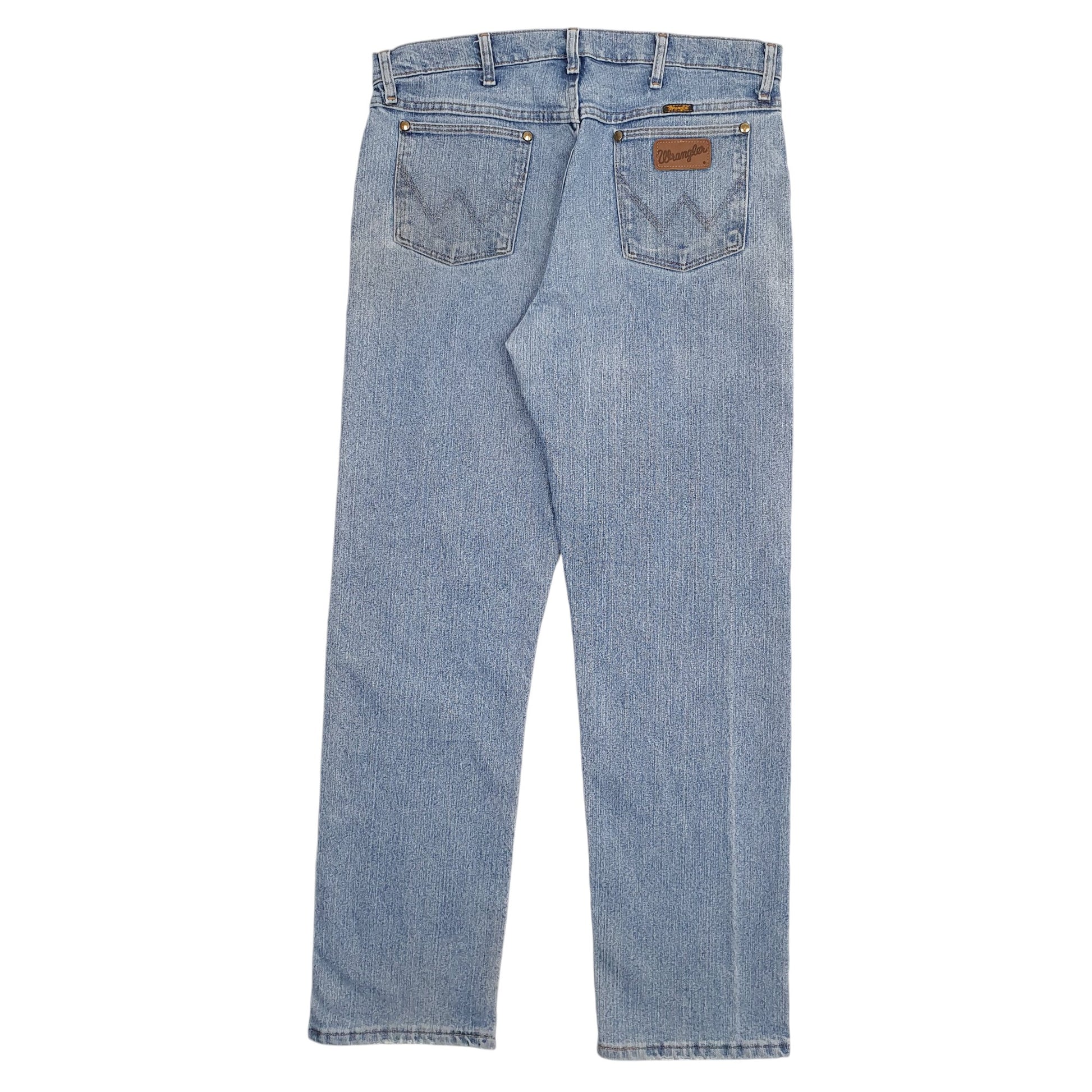 Mens Wrangler Regular Straight Fit Blue Advanced Comfort Jeans W33