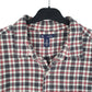 Mens White Gap Flannel Overshirt Long Sleeve Shirt