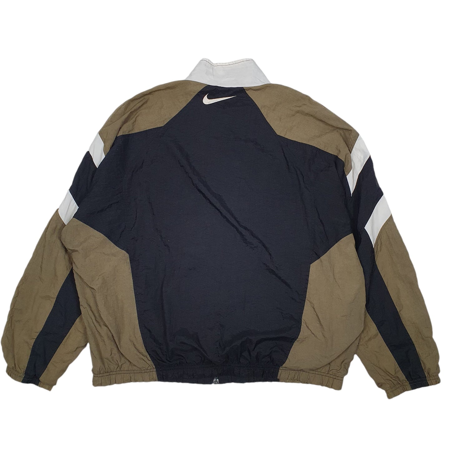 Mens Black Nike Vintage 80s 90s Shell Suit Top  Coat