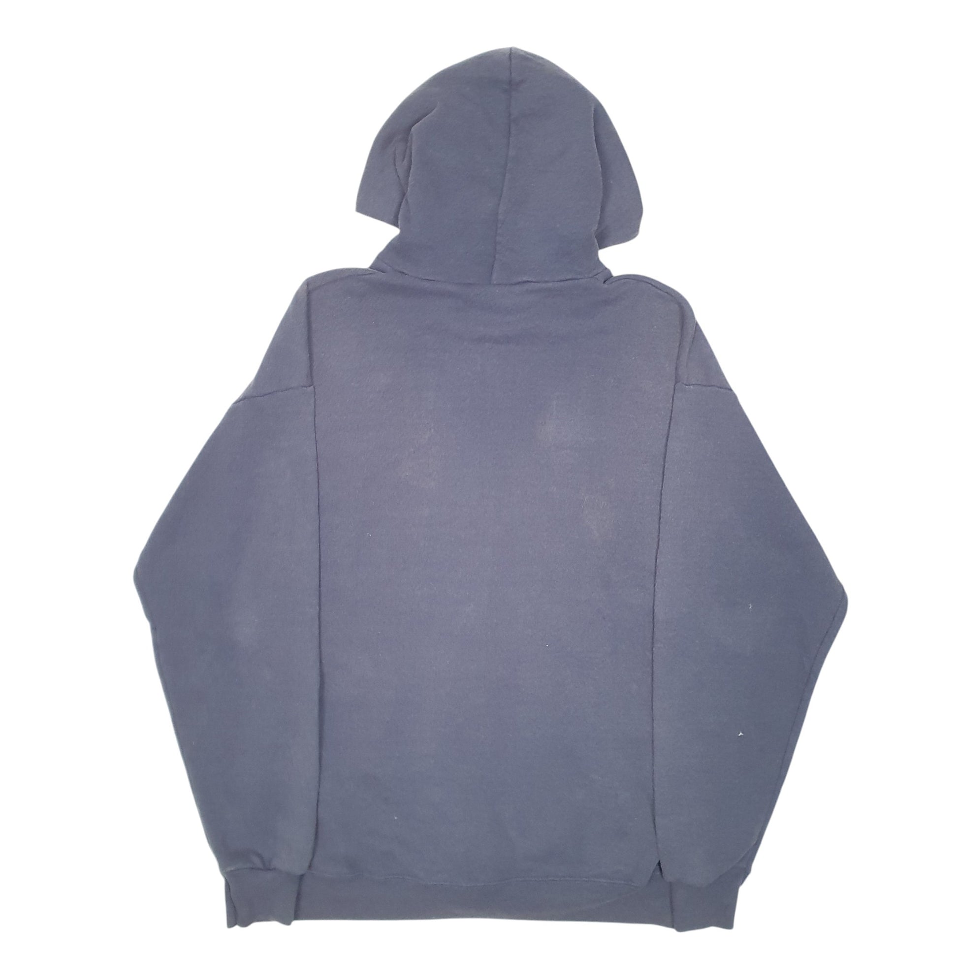 Mens Navy Lee Hoodie Vintage Heavyweight Mennonite Disaster Service Full Zip Jumper