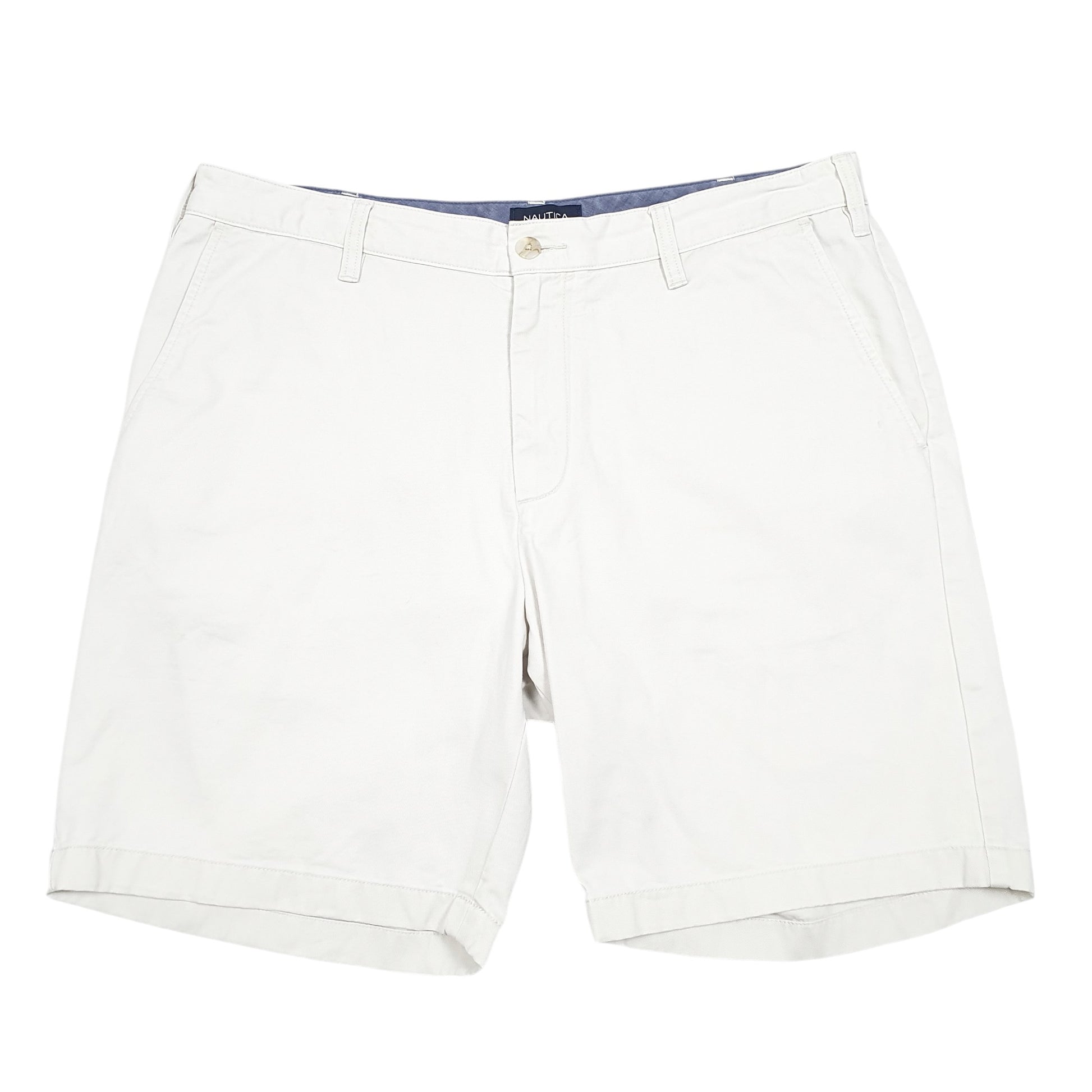 Mens Beige Nautica Classic Fit Deck Chino Shorts