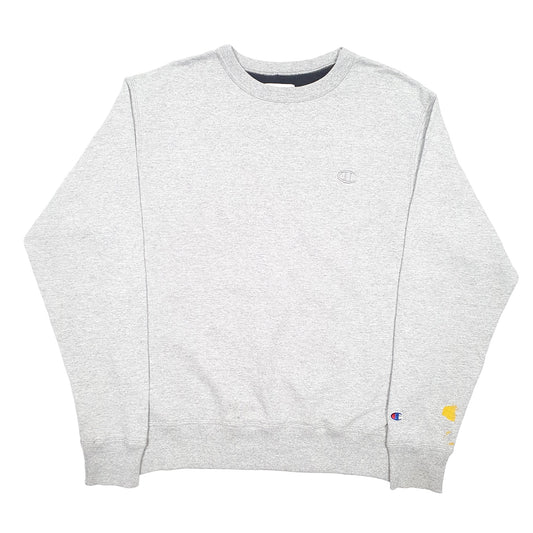 Mens Grey Champion  Crewneck Jumper
