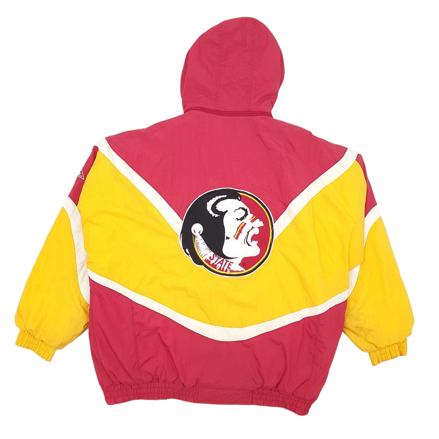 Mens Red Apex Vintage 90s Florida University Seminoles  Coat