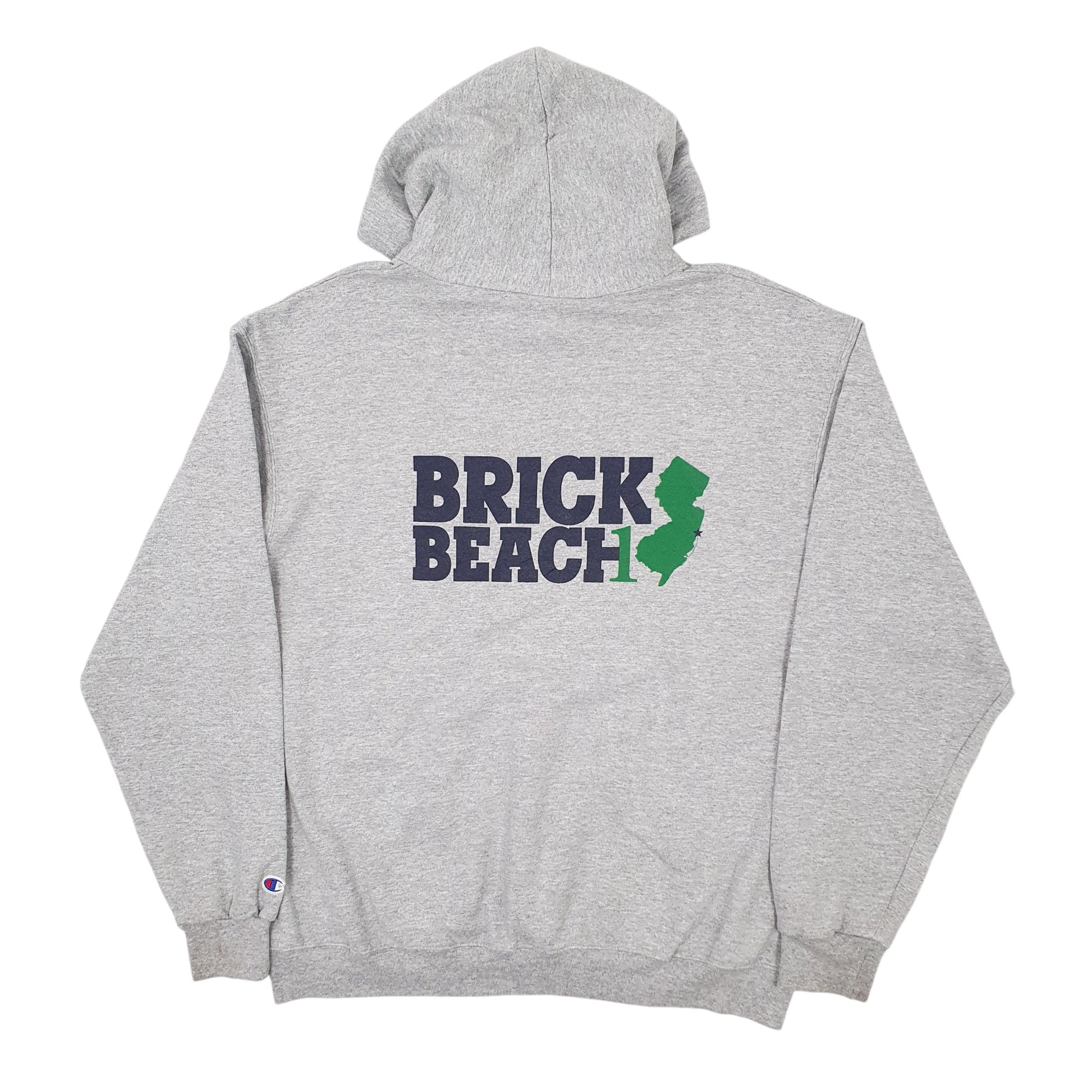 Mens Grey Champion  Hoodie Jumper