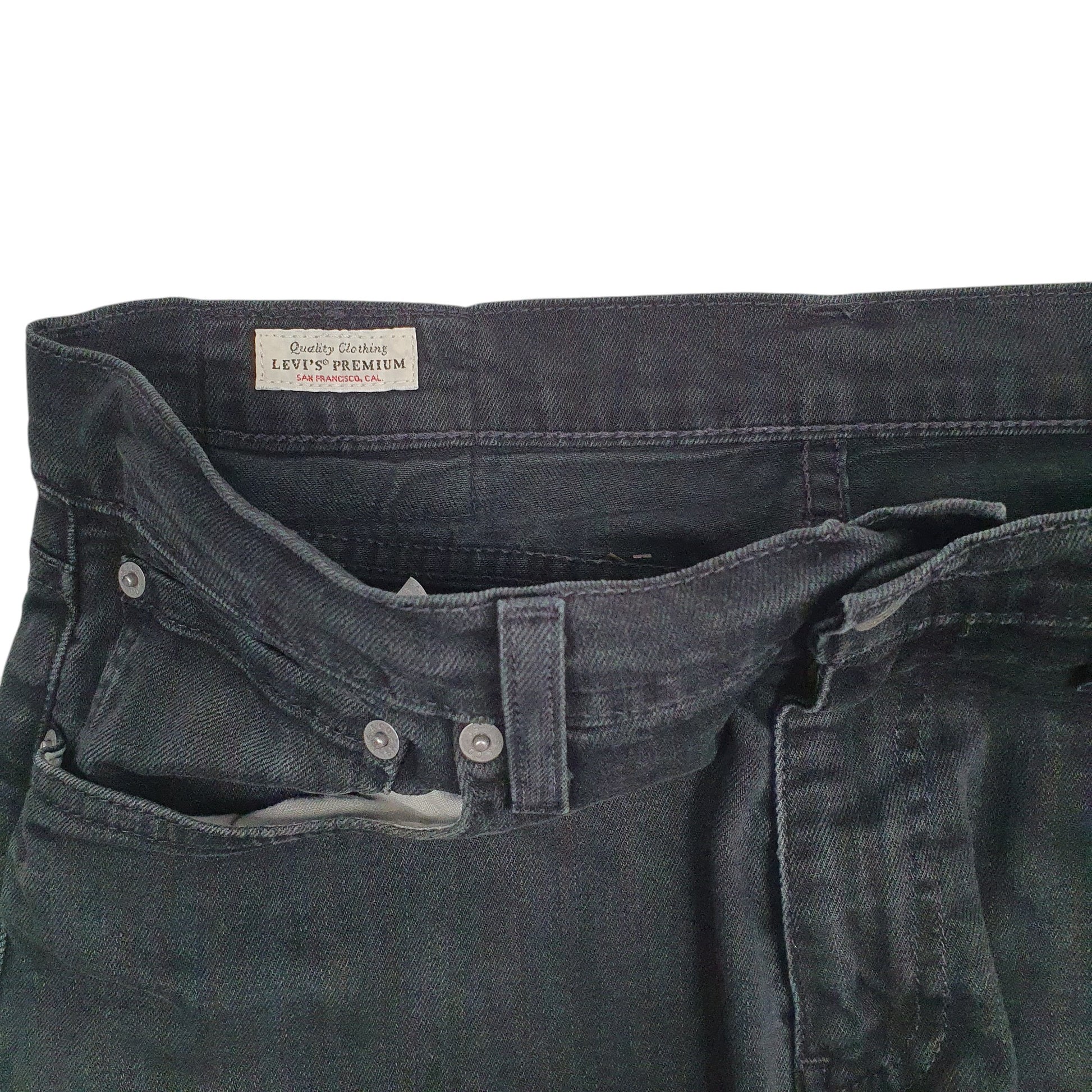 Mens Black Levis Skinny 512 JeansW31 L34