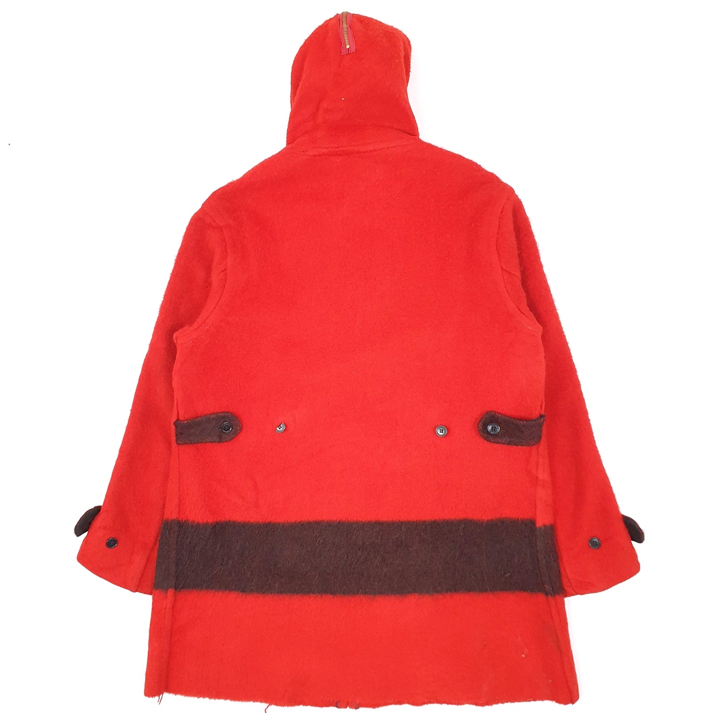 Mens Red Hudson Bay Vintage 1940s 50s Point  Coat