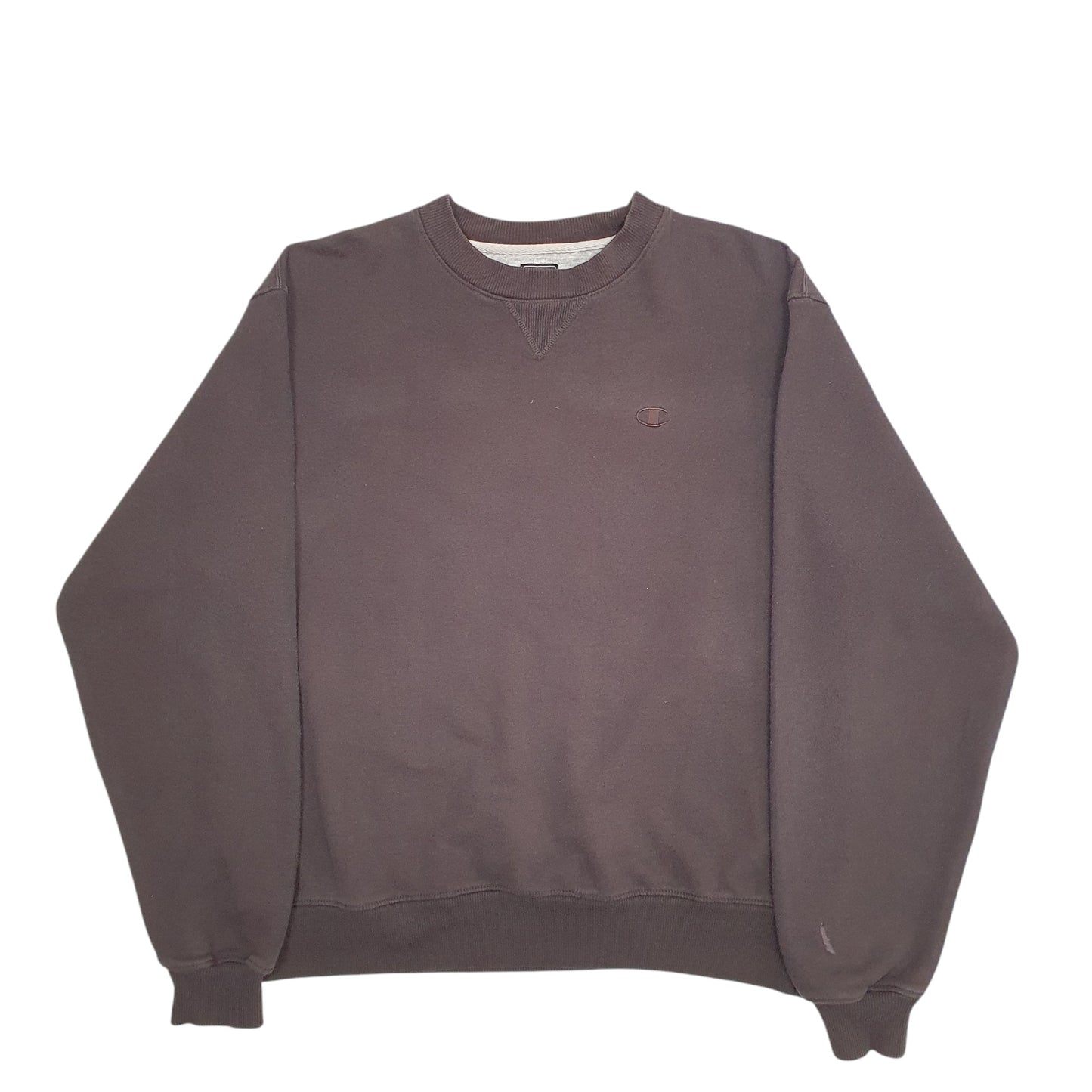 Mens Brown Champion  Crewneck Jumper
