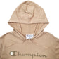 Mens Tan Champion Spellout Hoodie Jumper