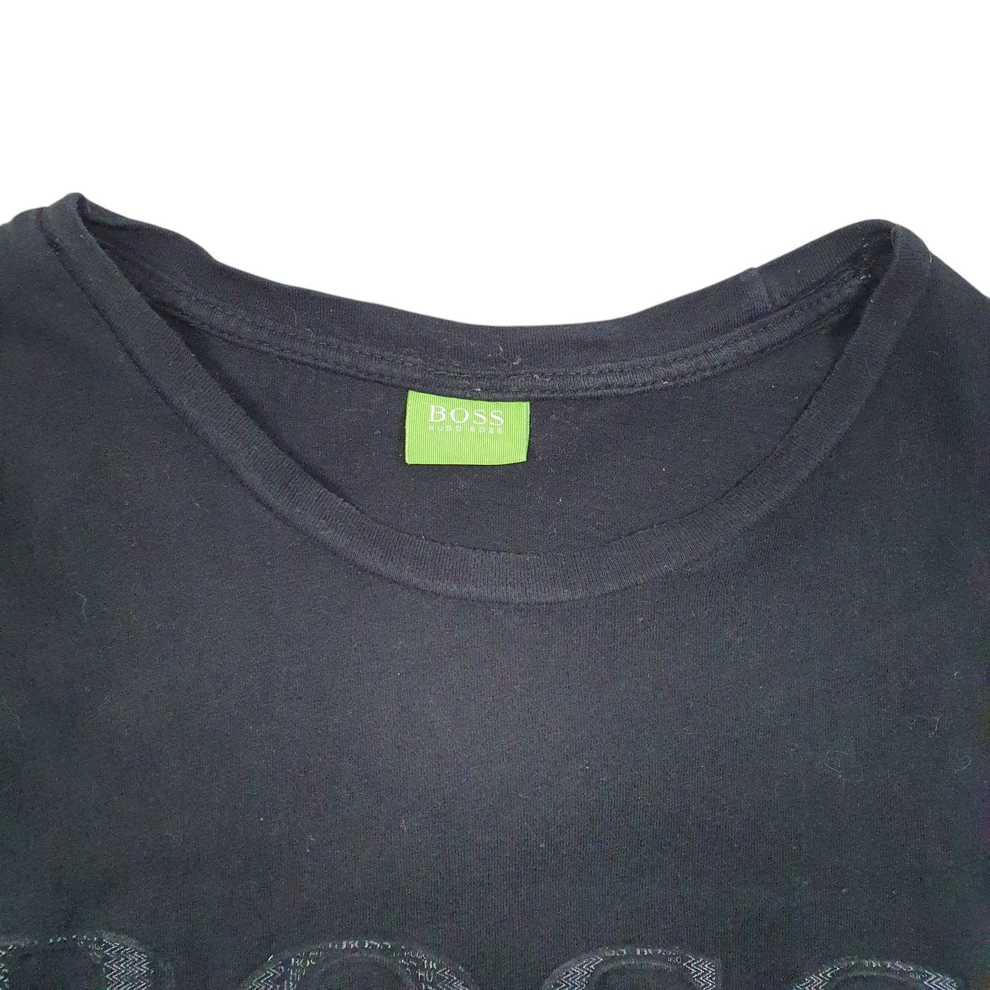 Mens Black Hugo Boss Spellout Short Sleeve T Shirt