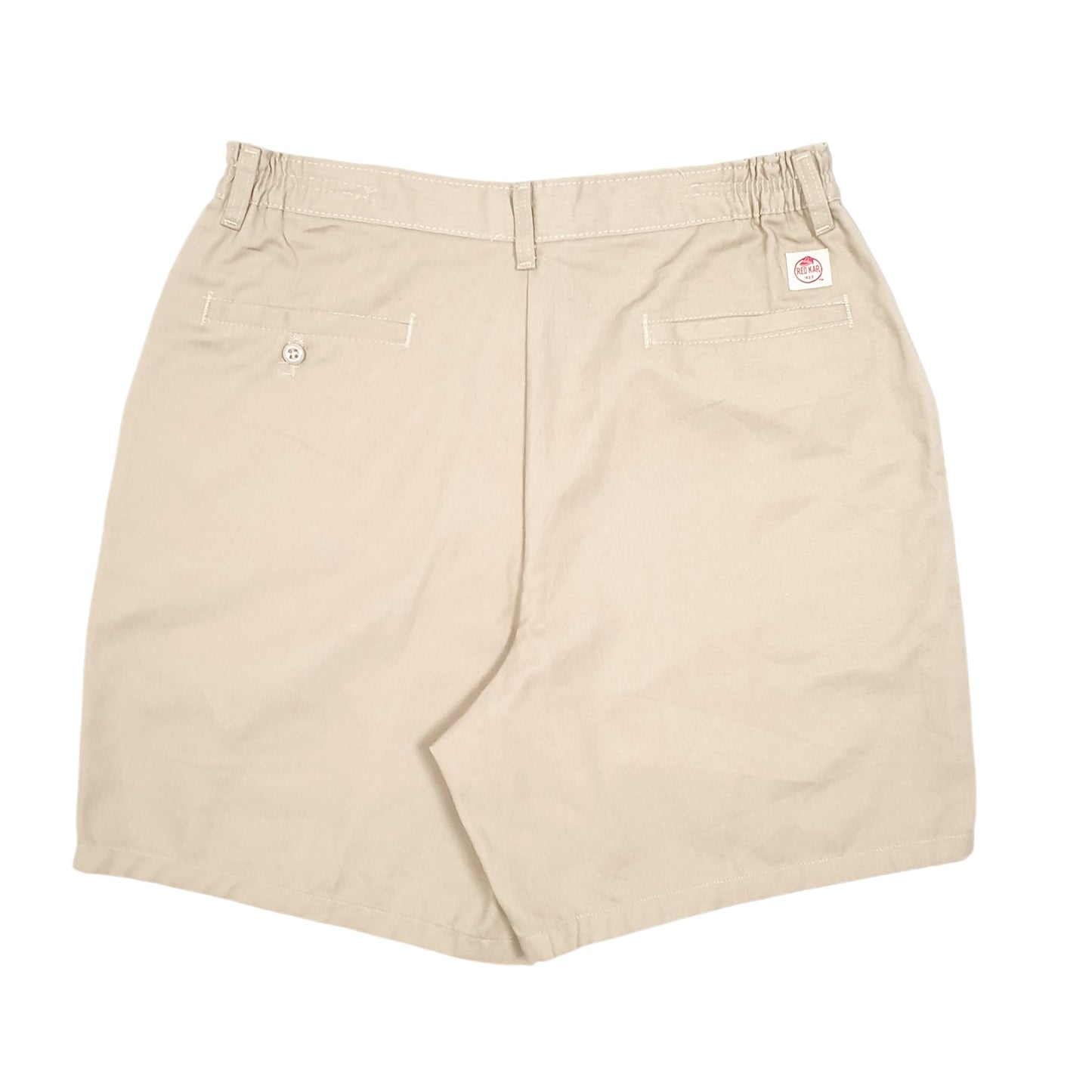 Womens Beige Red Kap Workwear USA Chino Shorts