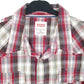 Mens Burgundy Levis Western Modern Cowboy Snap Button Long Sleeve Shirt