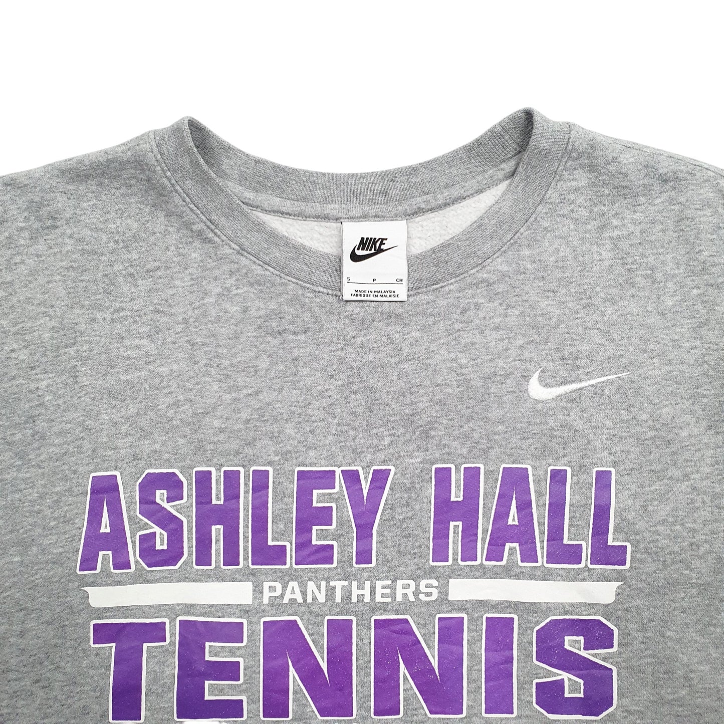 Mens Grey Nike Ashley Hall Panthers Tennis USA College Crewneck Jumper