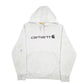 Mens Grey Carhartt Workwear Spellout Hoodie Jumper