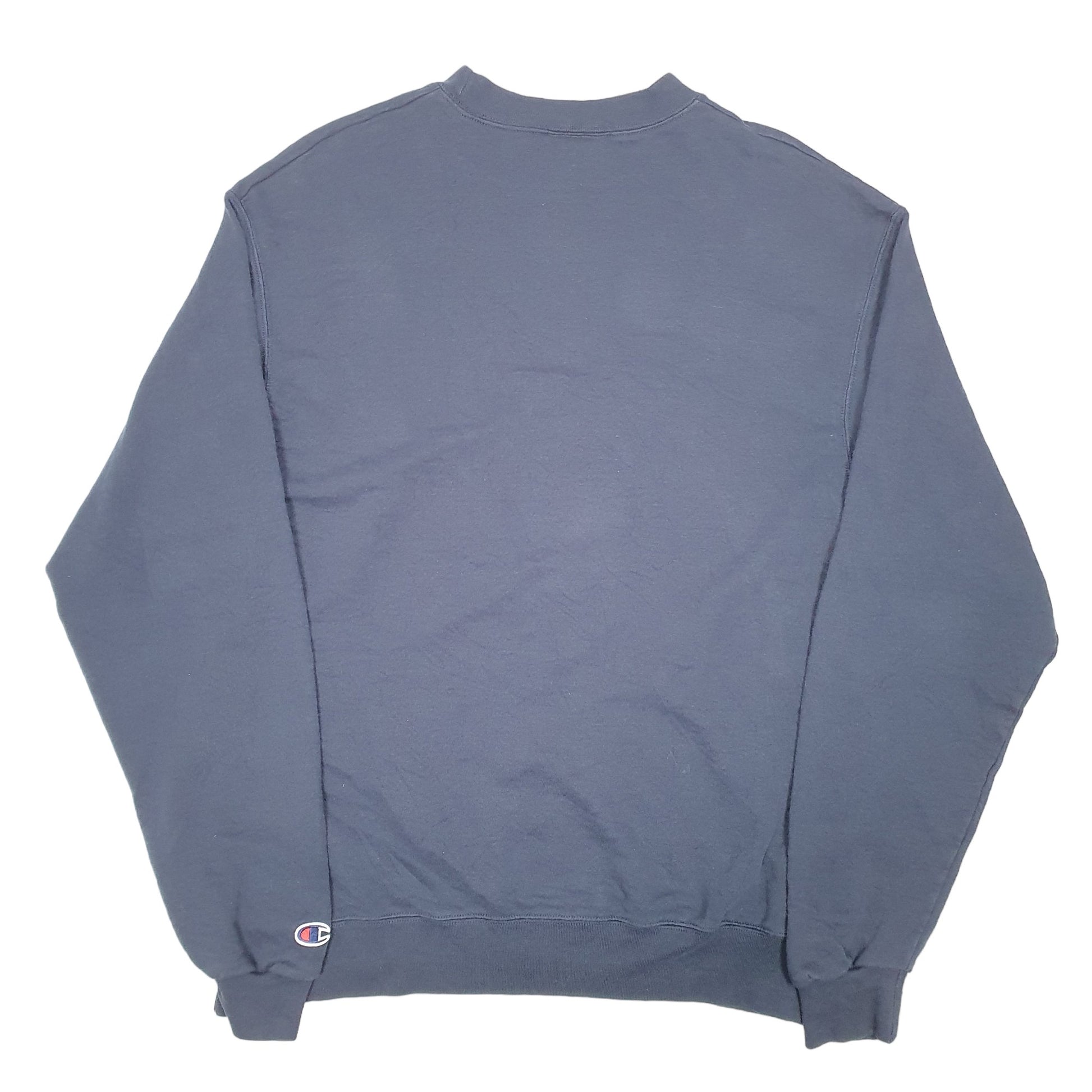 Mens Navy Champion Eden High school Flyers USA Crewneck Jumper