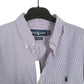 Mens Purple Ralph Lauren Velcro Fasten Altered Long Sleeve Shirt