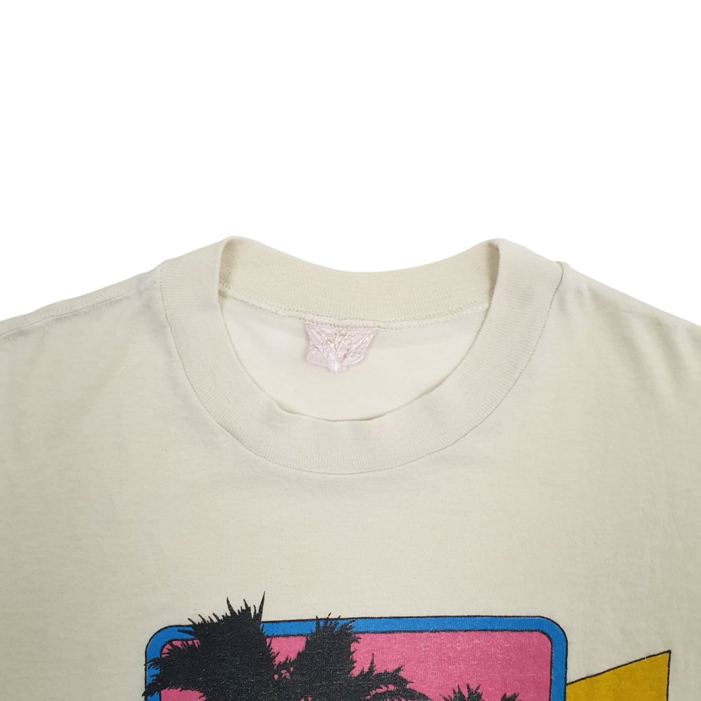 Womens Yellow Unbranded Single Stitch Vintage 90s Short Sleeve T Shirt