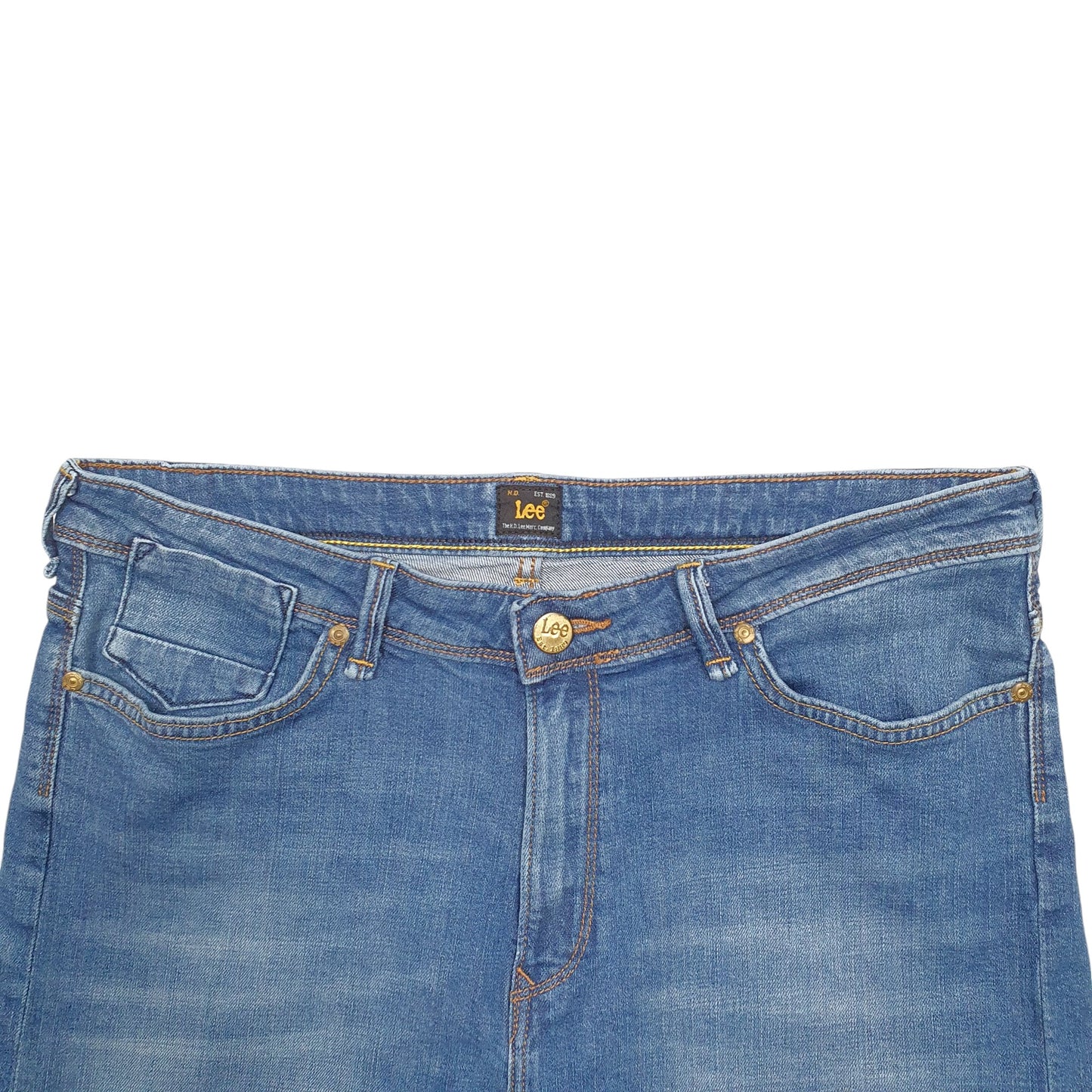 Womens Blue Lee  Denim Shorts