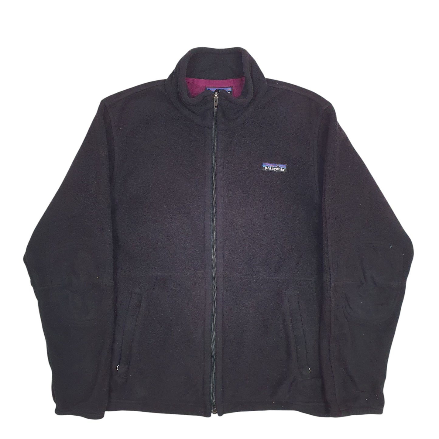 Womens Black Patagonia Synchilla Full Zip Jumper