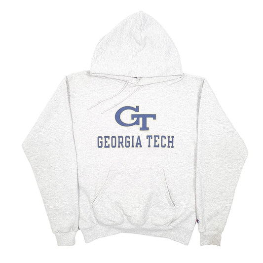Mens Grey Champion Georgia Tech College USA Hoodie Jumper