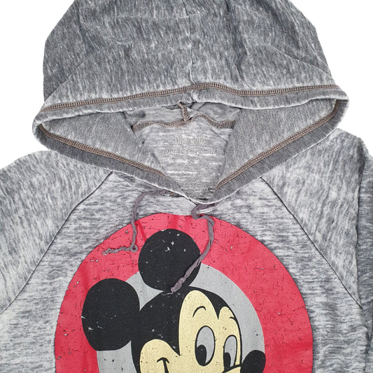 Womens Grey Disneyland Lightweight Walt Disney Mickey Hoodie Jumper