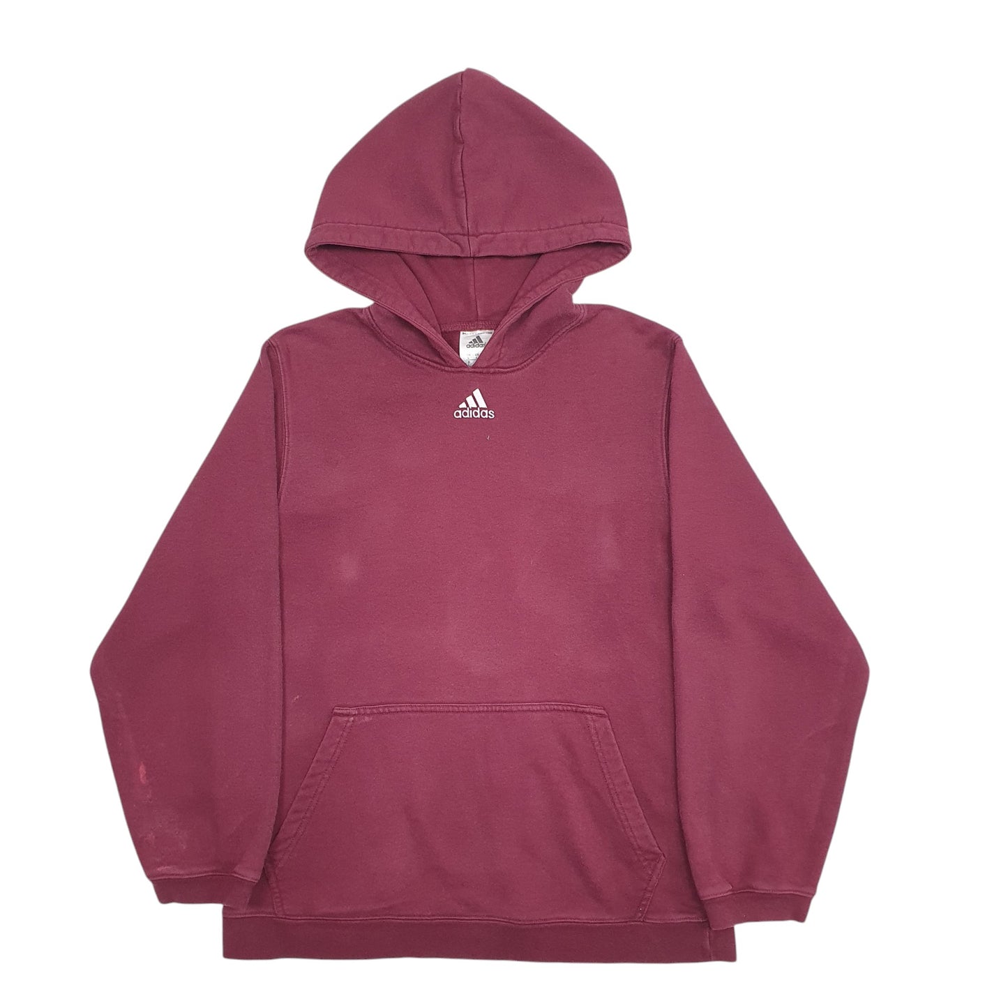 Womens Burgundy Adidas  Hoodie Jumper