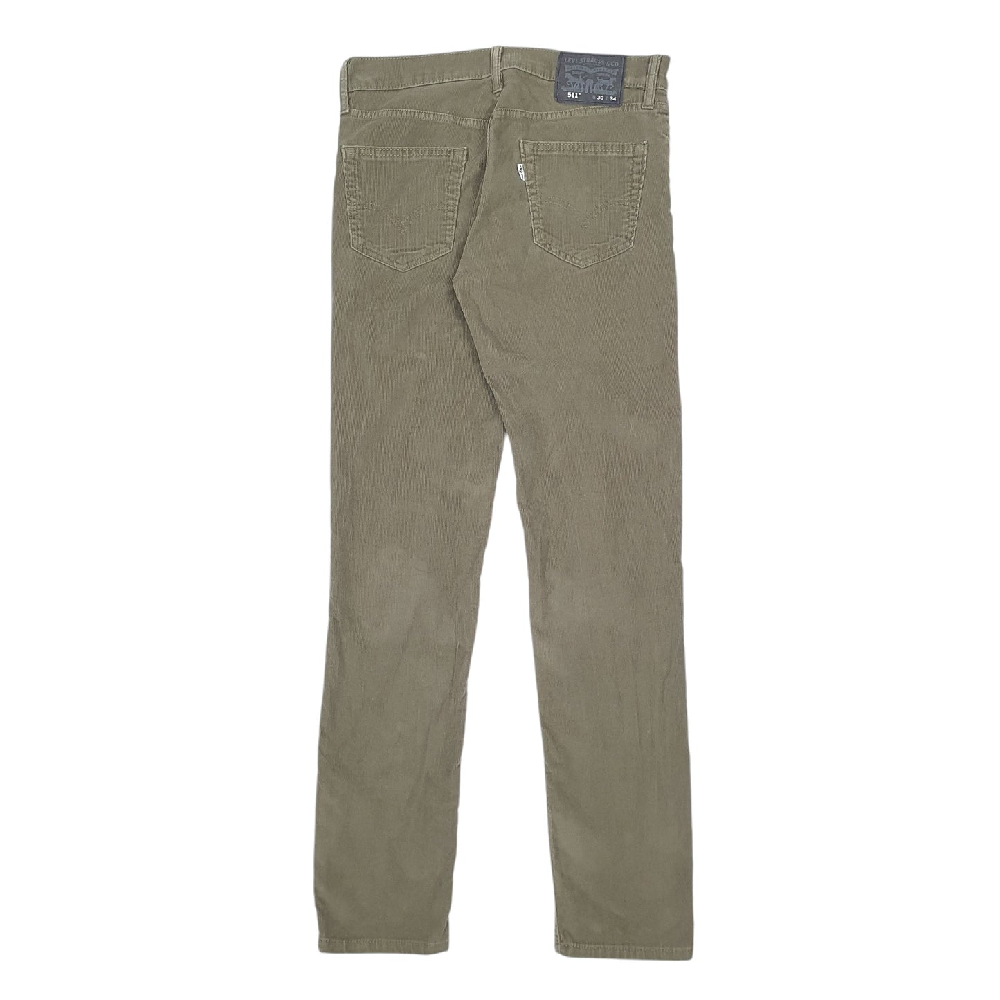 Mens Khaki Levis 511 Corduroy Trousers