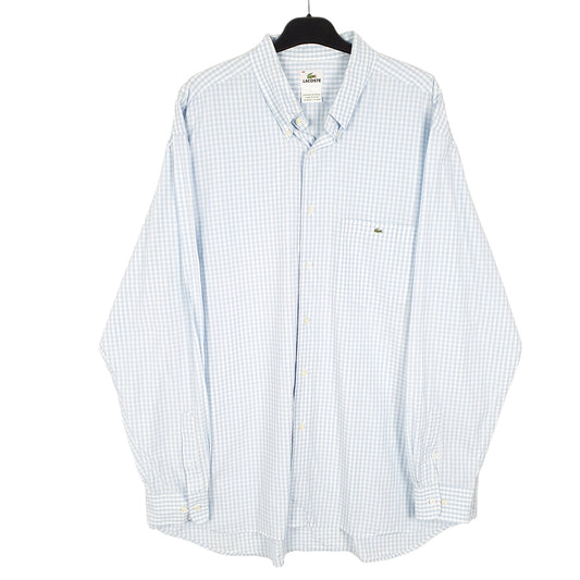 Mens Blue Lacoste  Long Sleeve Shirt