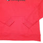 Mens Red Champion Script Hoodie Jumper